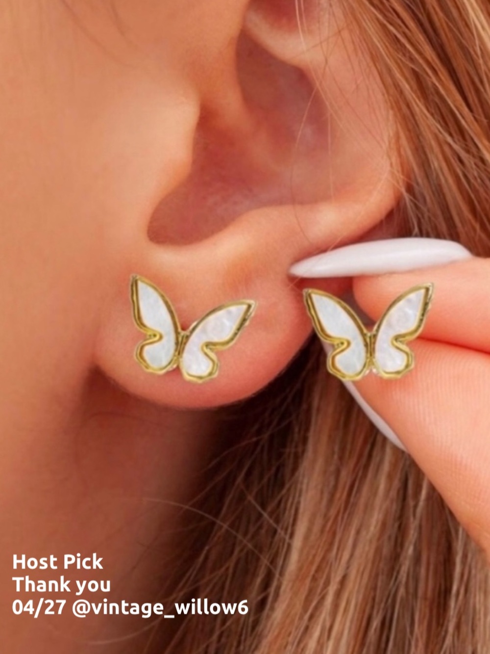Kate Spade All a Flutter earrings with Reversible backs